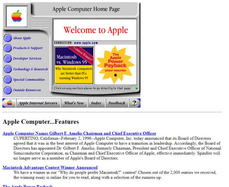 C'était beau... avant ! Apple en 1996