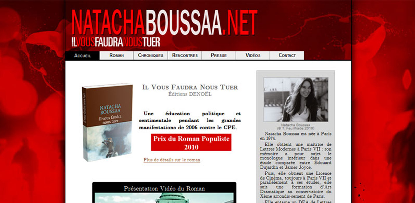 Site de Natacha Boussaa, autrice